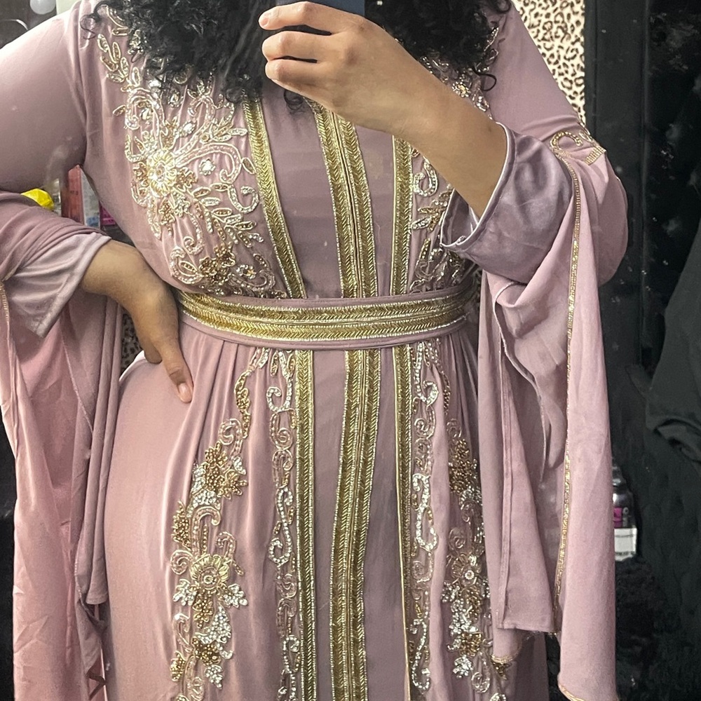 3-piece Moroccan abaya